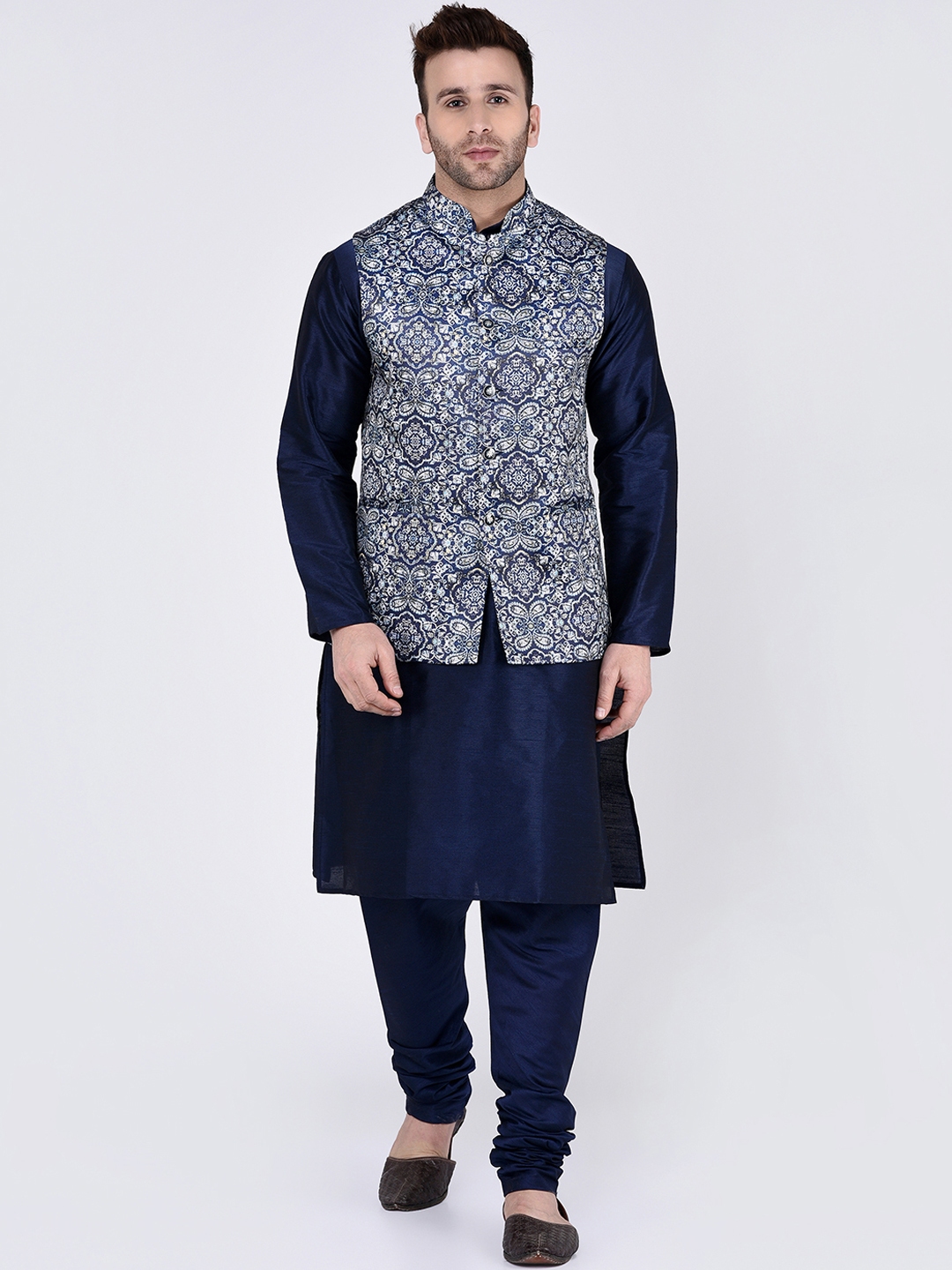 Kurta pajama with hotsell jacket myntra
