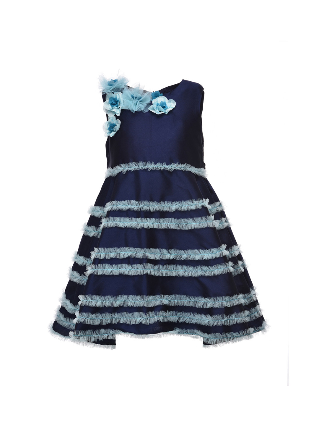 A Little Fable Girls Navy Blue Seine Dress