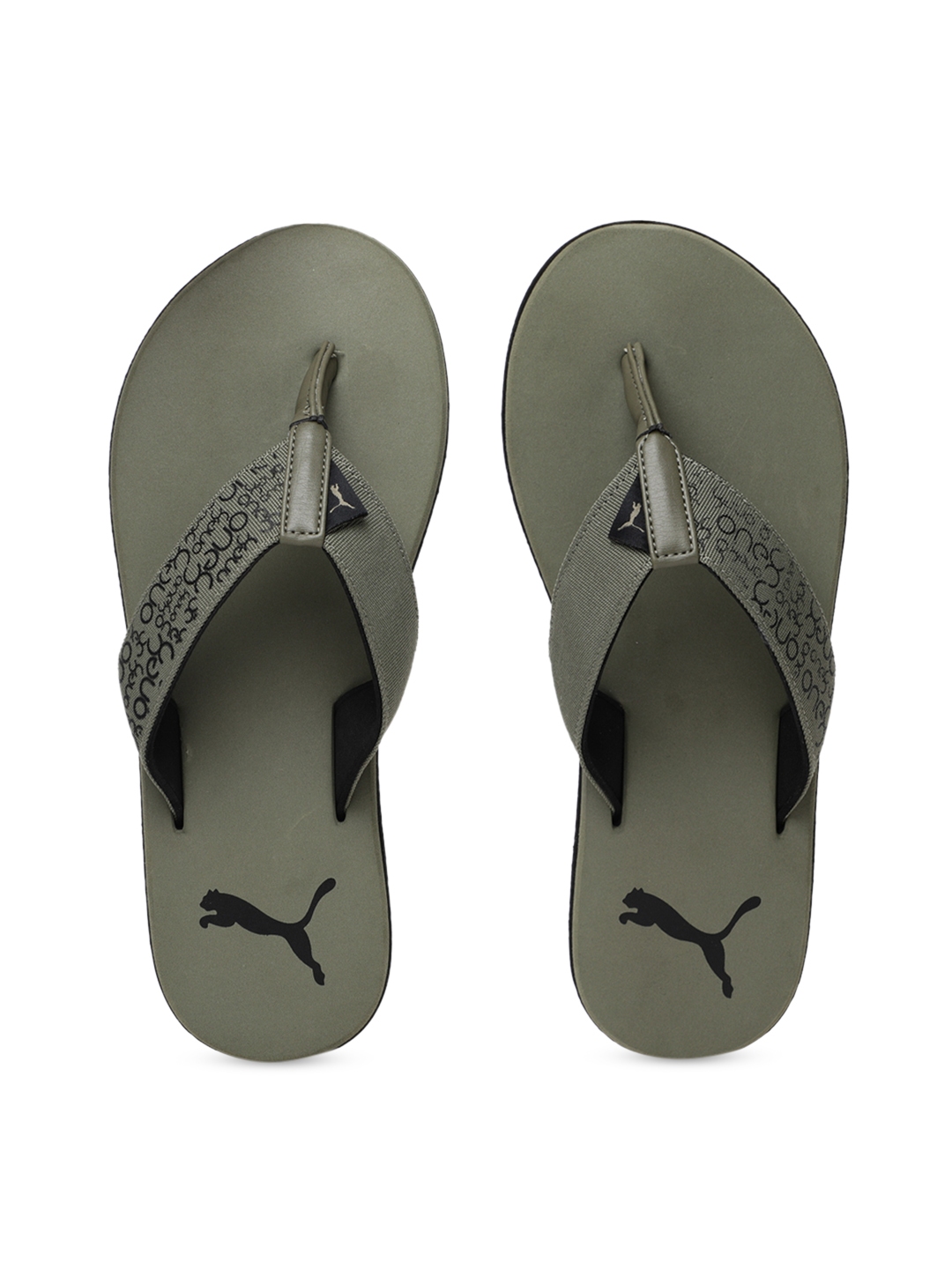 Buy Puma Men Olive Green Solid Breeze One8 Forest Night Thong Flip