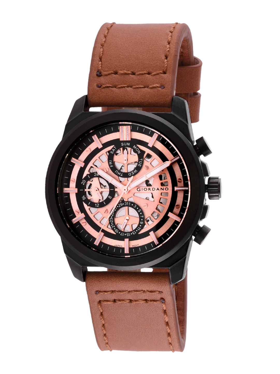 GIORDANO Men Rose Gold Analogue Watch R1214-03