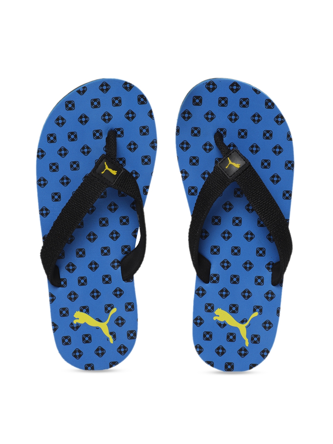 puma blue thong flip flop