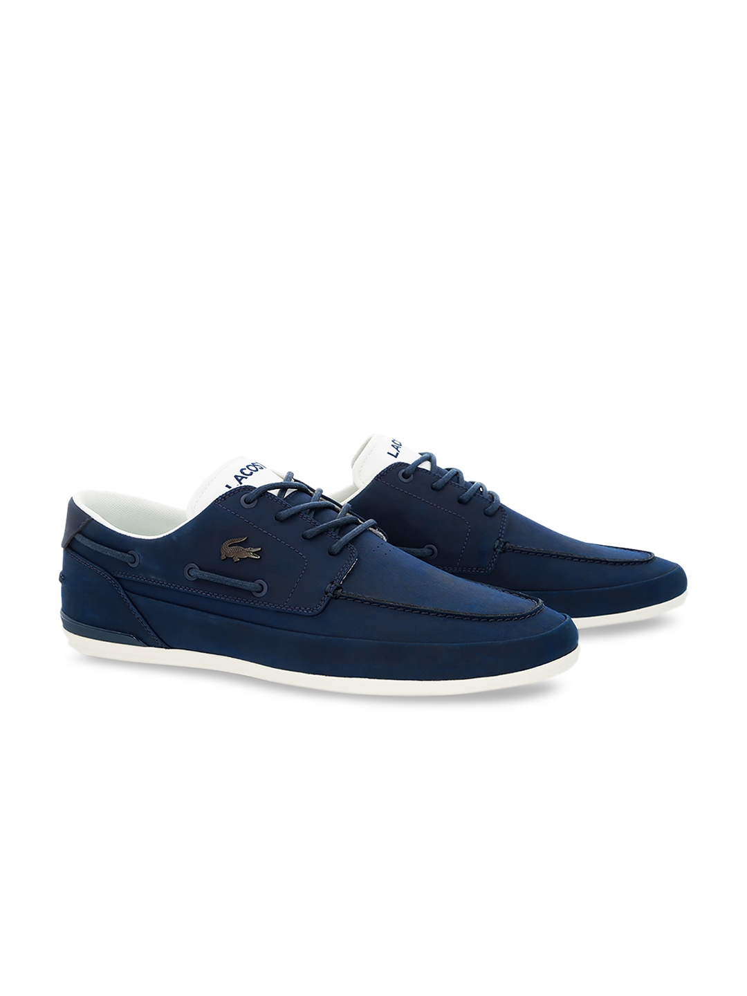 lacoste boat shoes navy