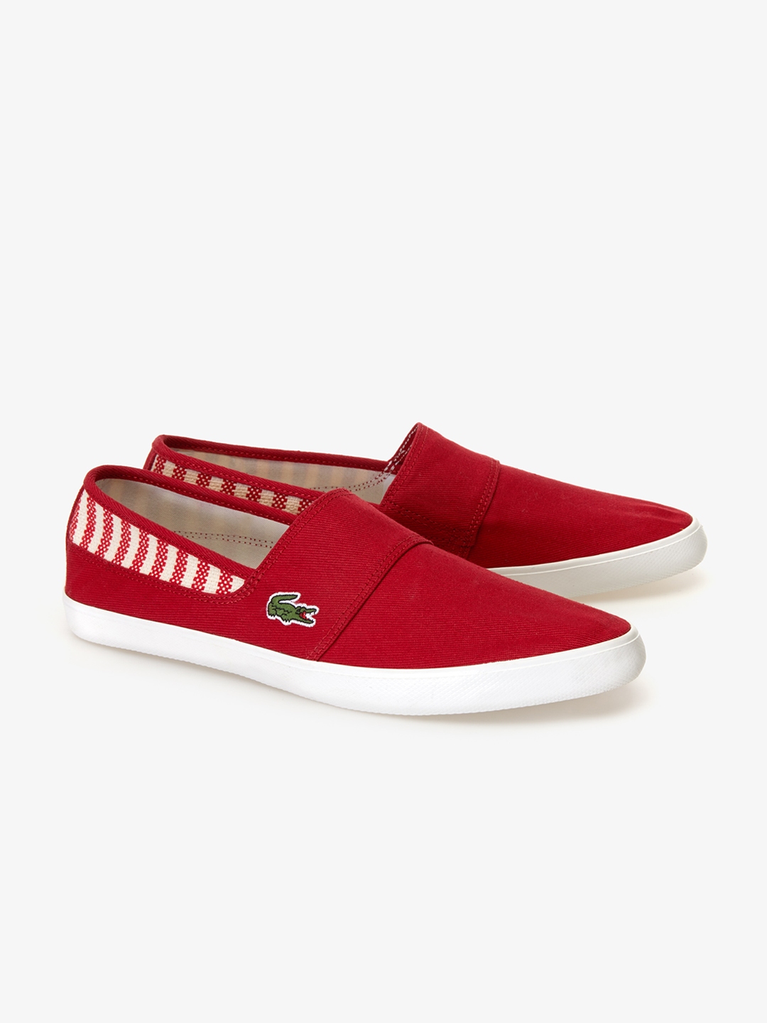 Grape Decode fattigdom Buy Lacoste Men Red Solid Slip On Sneakers - Casual Shoes for Men 8985731 |  Myntra