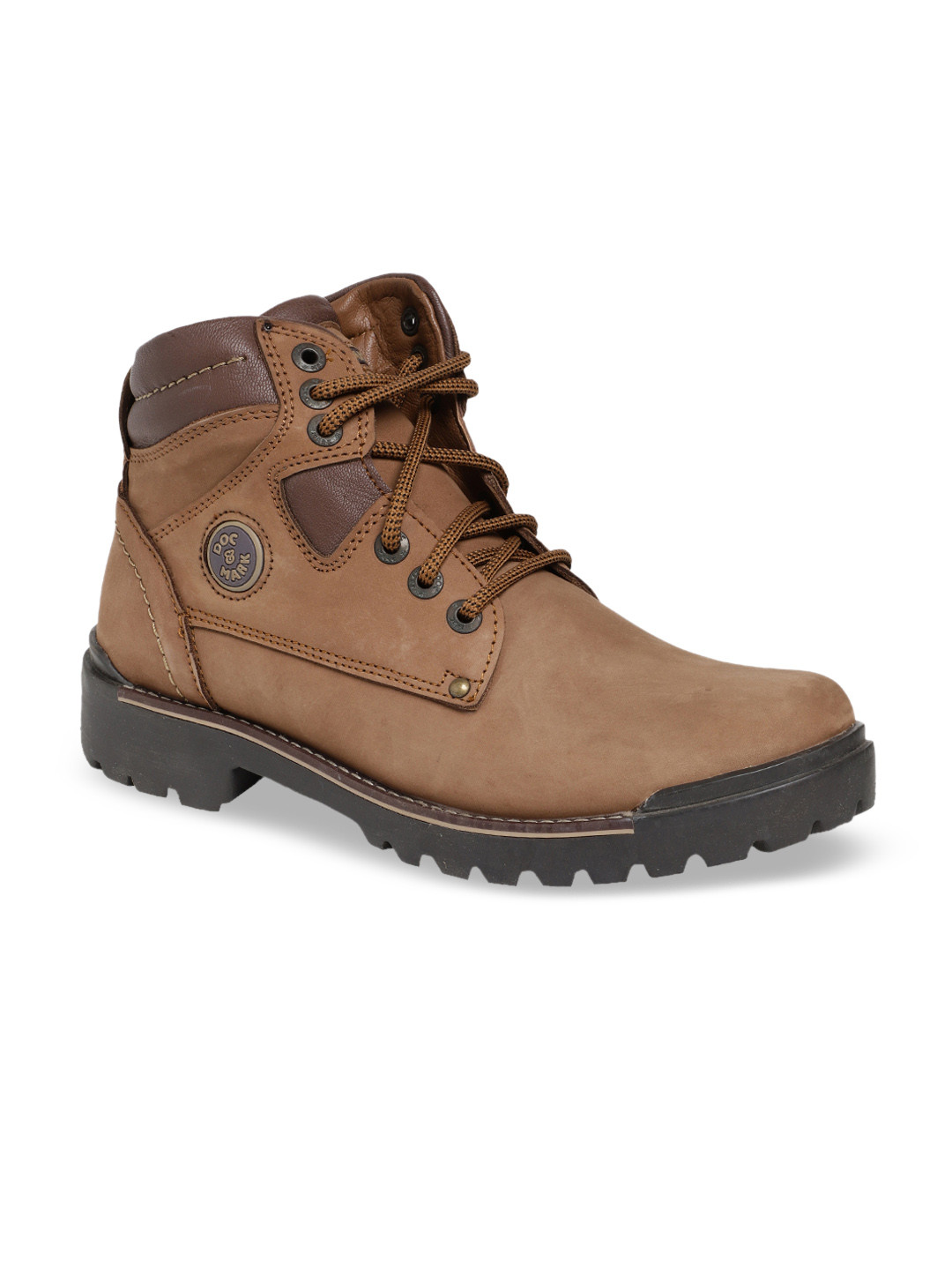 Buy Doc \u0026 Mark Men Brown Leather Flat 