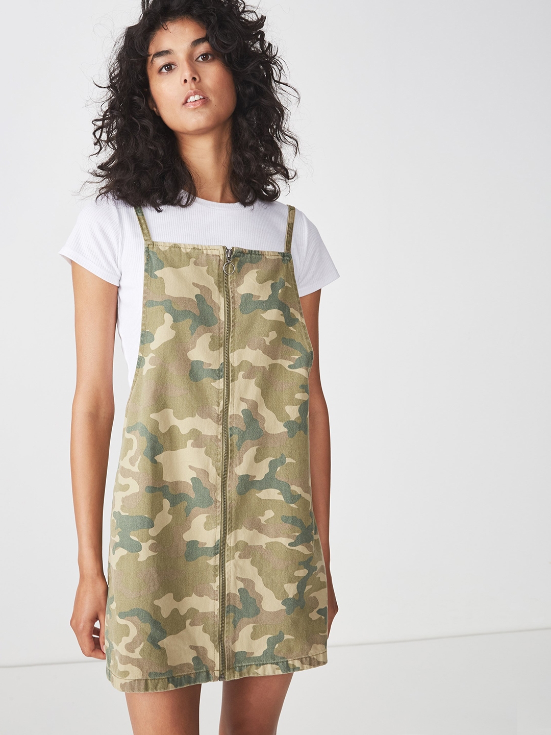 Camo pinafore online