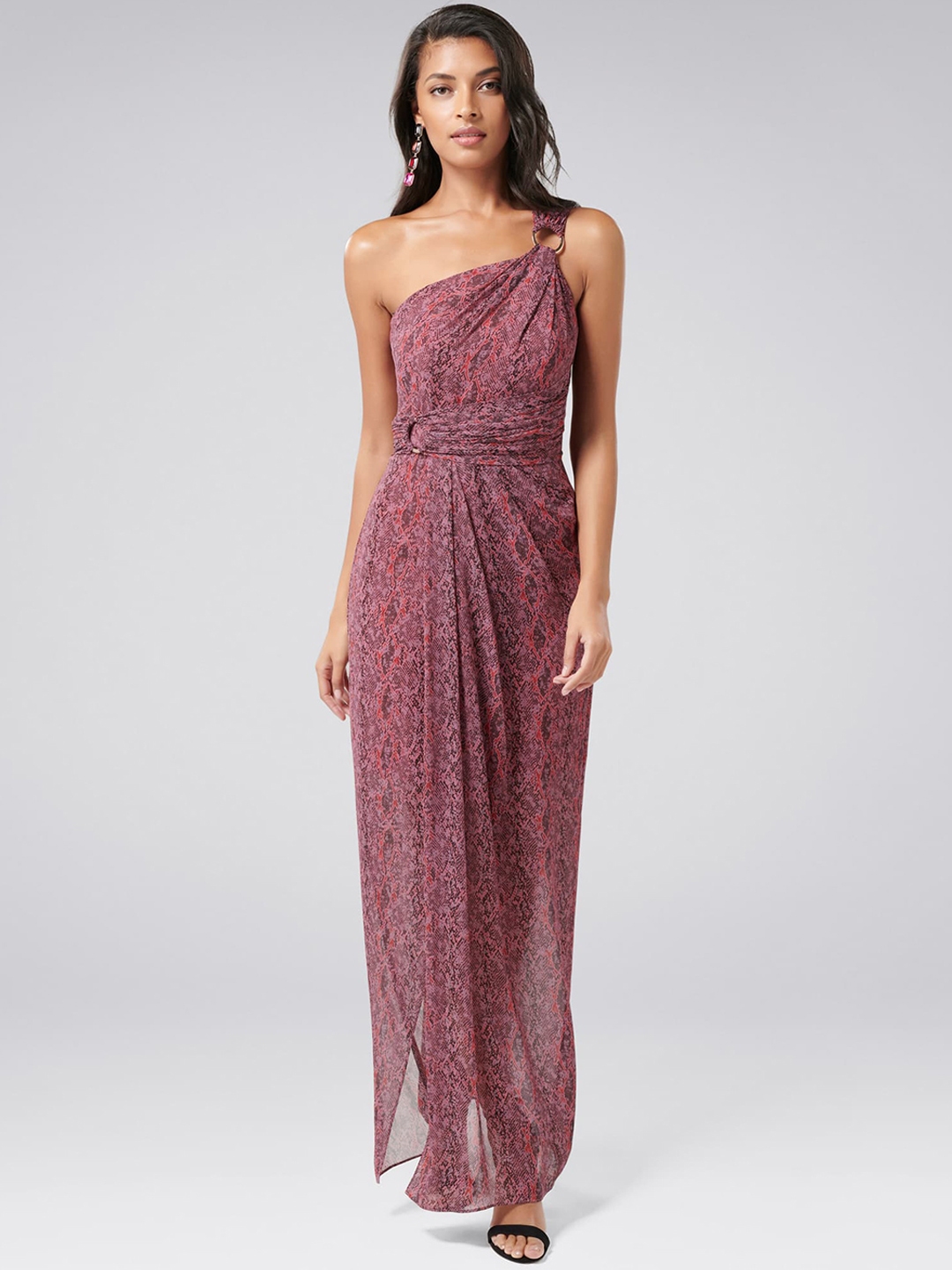 One shoulder dress cheap myntra
