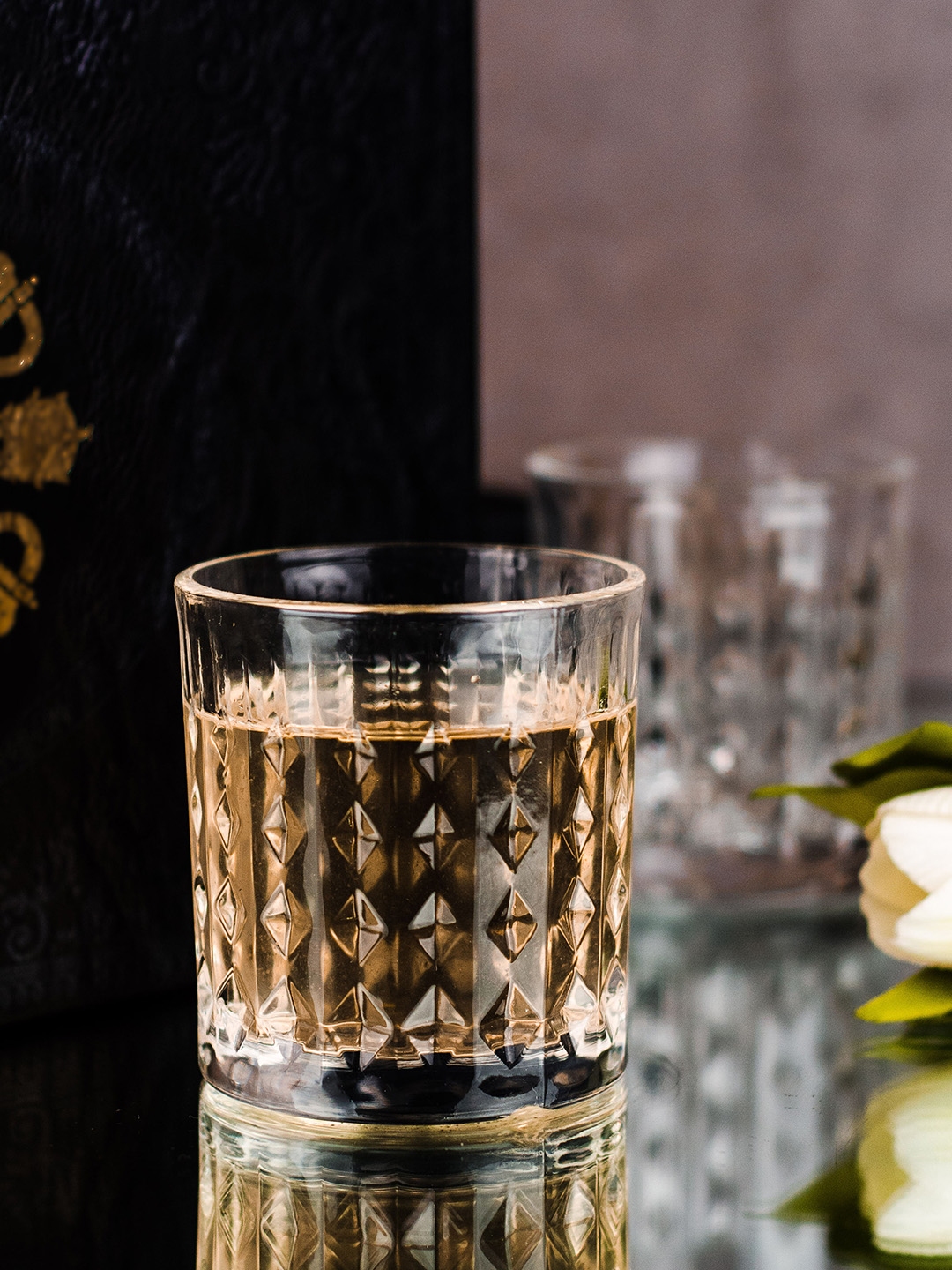 GOODHOMES Set of 12 Transparent Set of 12 Whisky Glasses