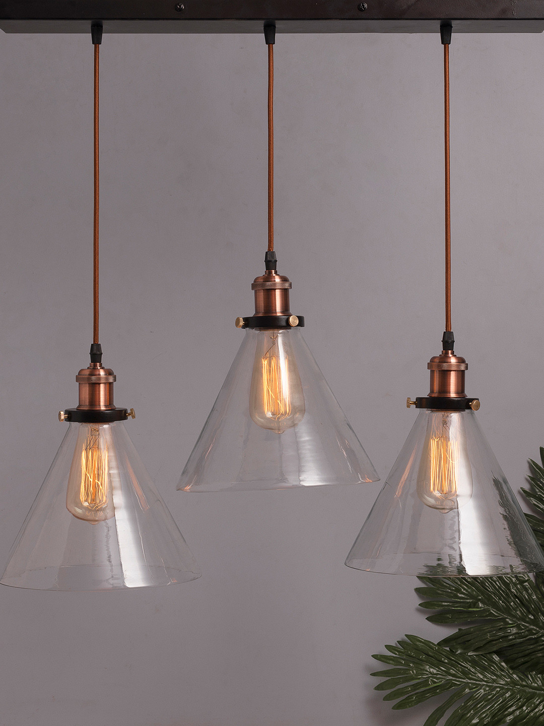 Homesake Transparent Solid Handcrafted Glass Cluster Lights