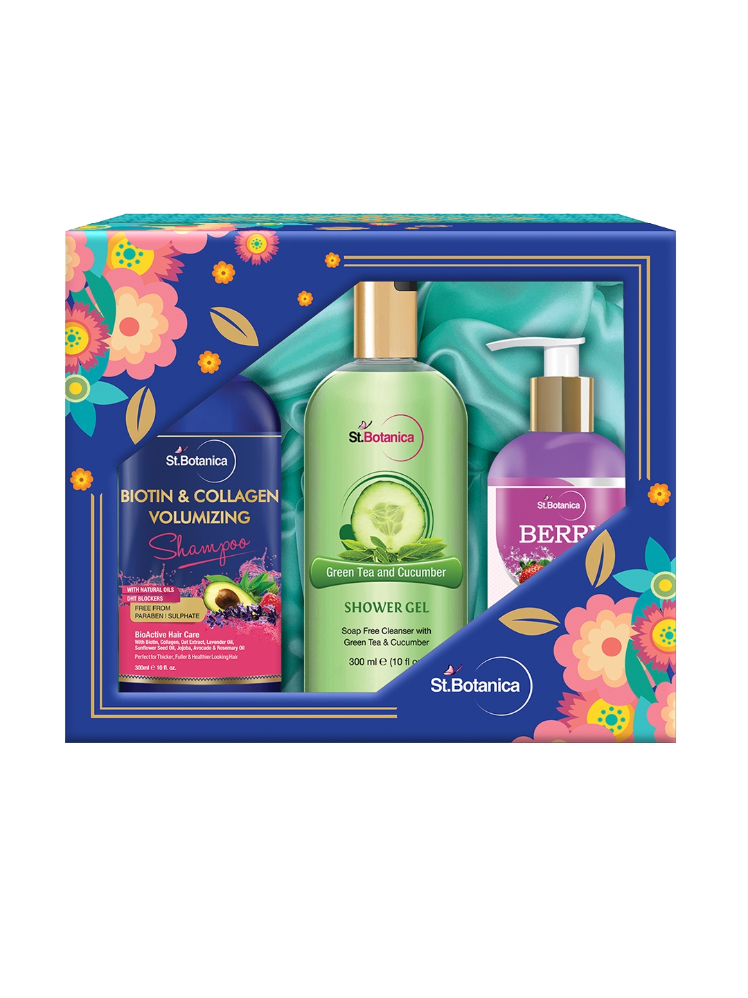 Buy St Botanica Biotin Shampoo With Green Tea Shower Gel Berry Cleanser Body Wash And Scrub For Unisex 9696189 Myntra st botanica biotin shampoo with green tea shower gel berry cleanser