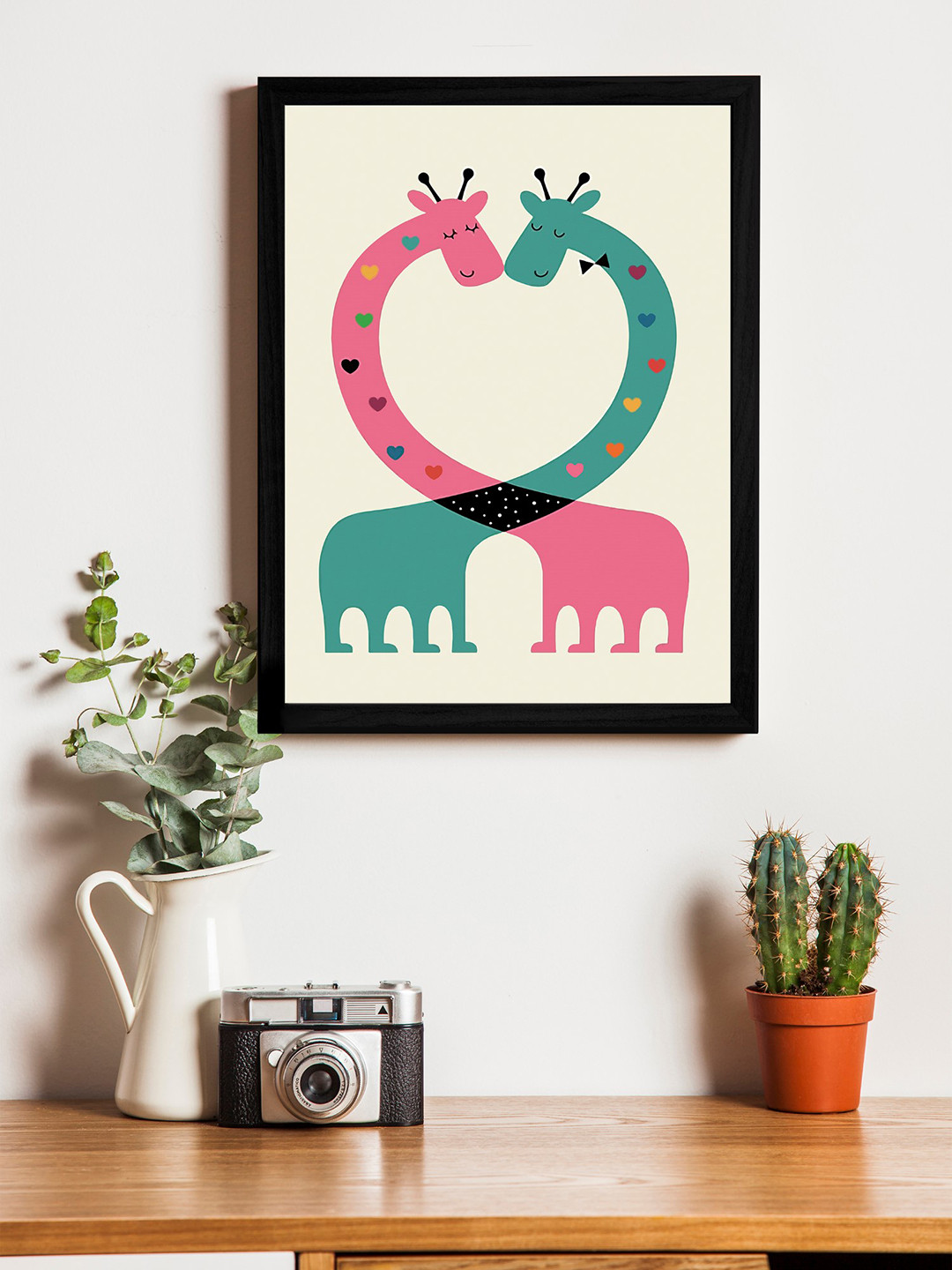 Art Street Multicoloured Wall Art With Wooden Frame