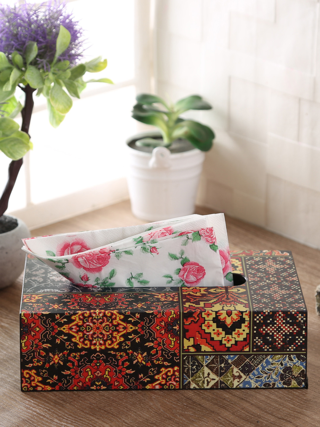 Reinvention Factory Multicoloured Printed Tissue Paper Holder