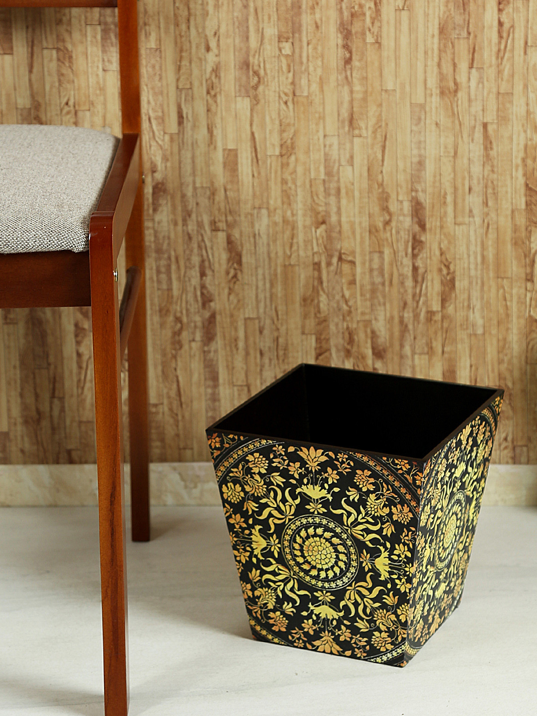 Reinvention Factory Black & Yellow Printed Bin