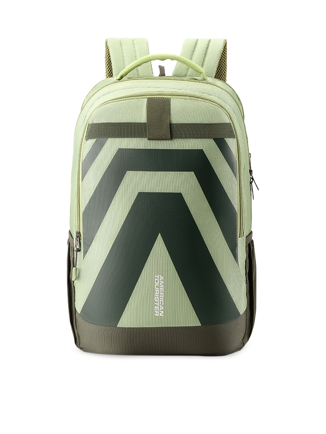 american tourister olive green backpack