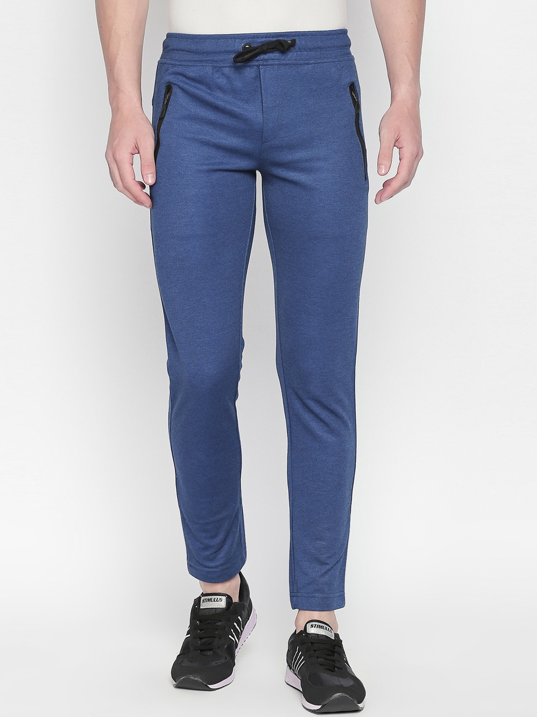 Buy AVOQ Grey Melange Smart Fit Track Pants - Track Pants for Men