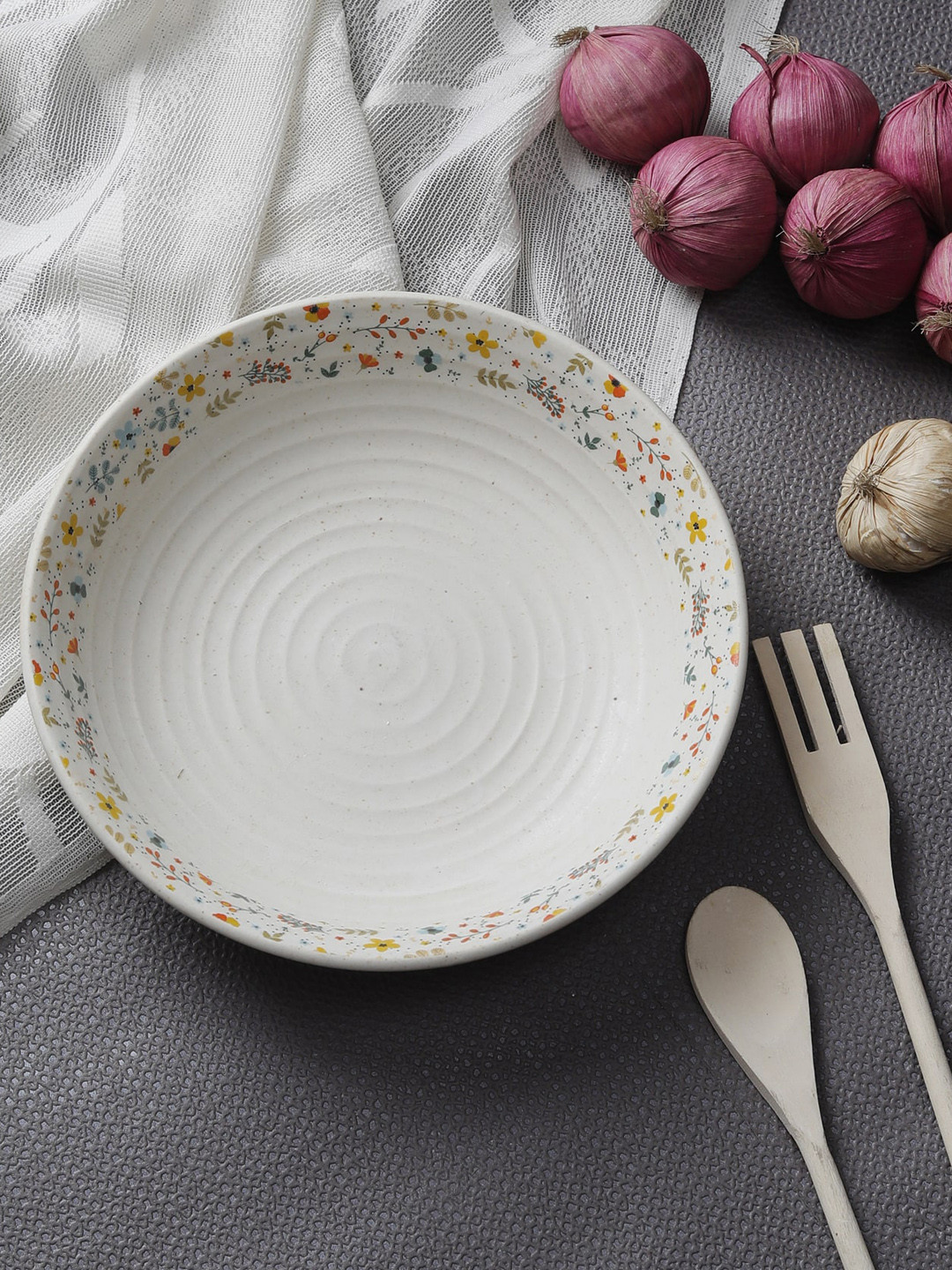 MIAH Decor Beige Printed Bowl