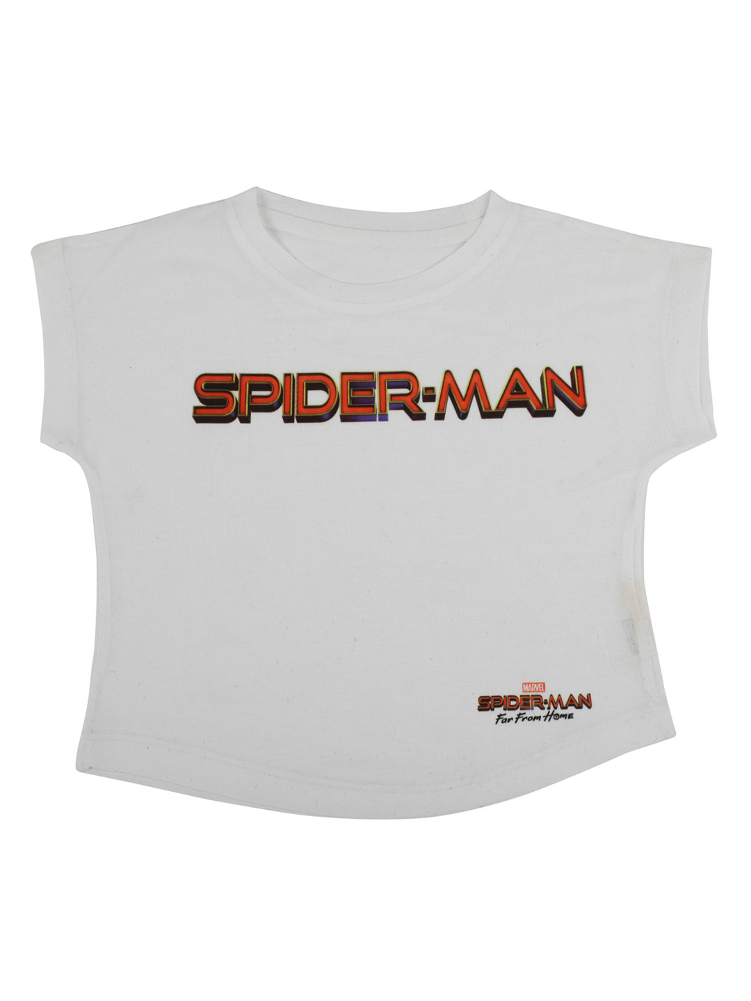 Marvel by Wear Your Mind Girls White Printed Top