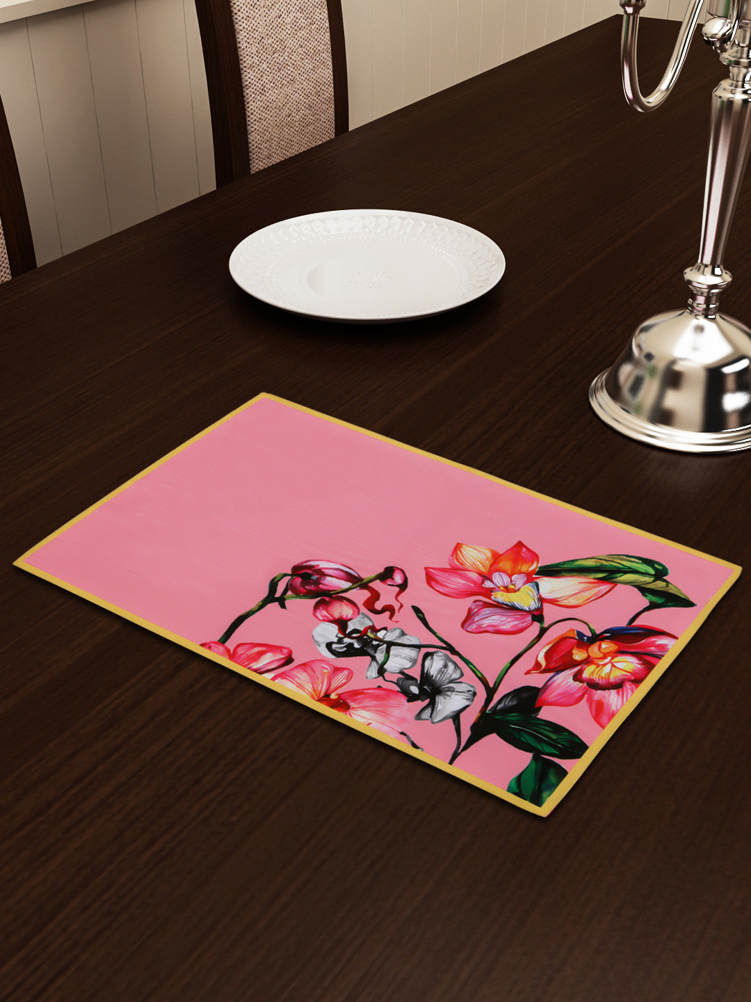 SEJ by Nisha Gupta Multicoloured Printed Table Placemat