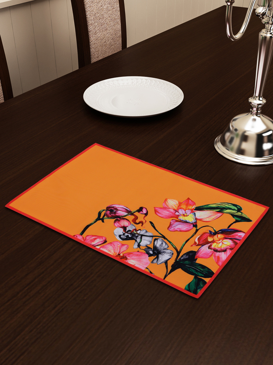 SEJ by Nisha Gupta Multicoloured Printed Table Placemat