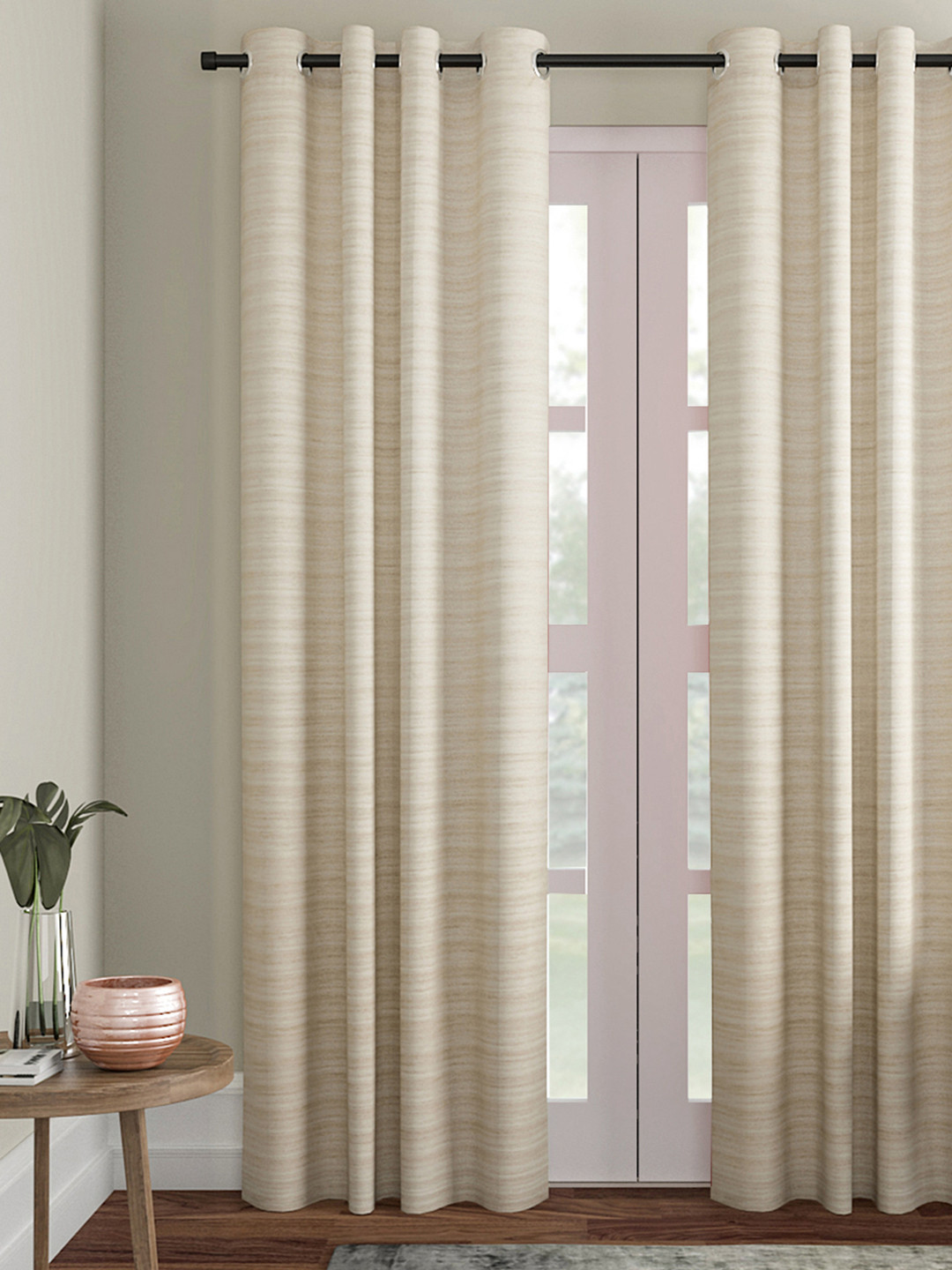 Soumya Beige Single Long Door Curtain
