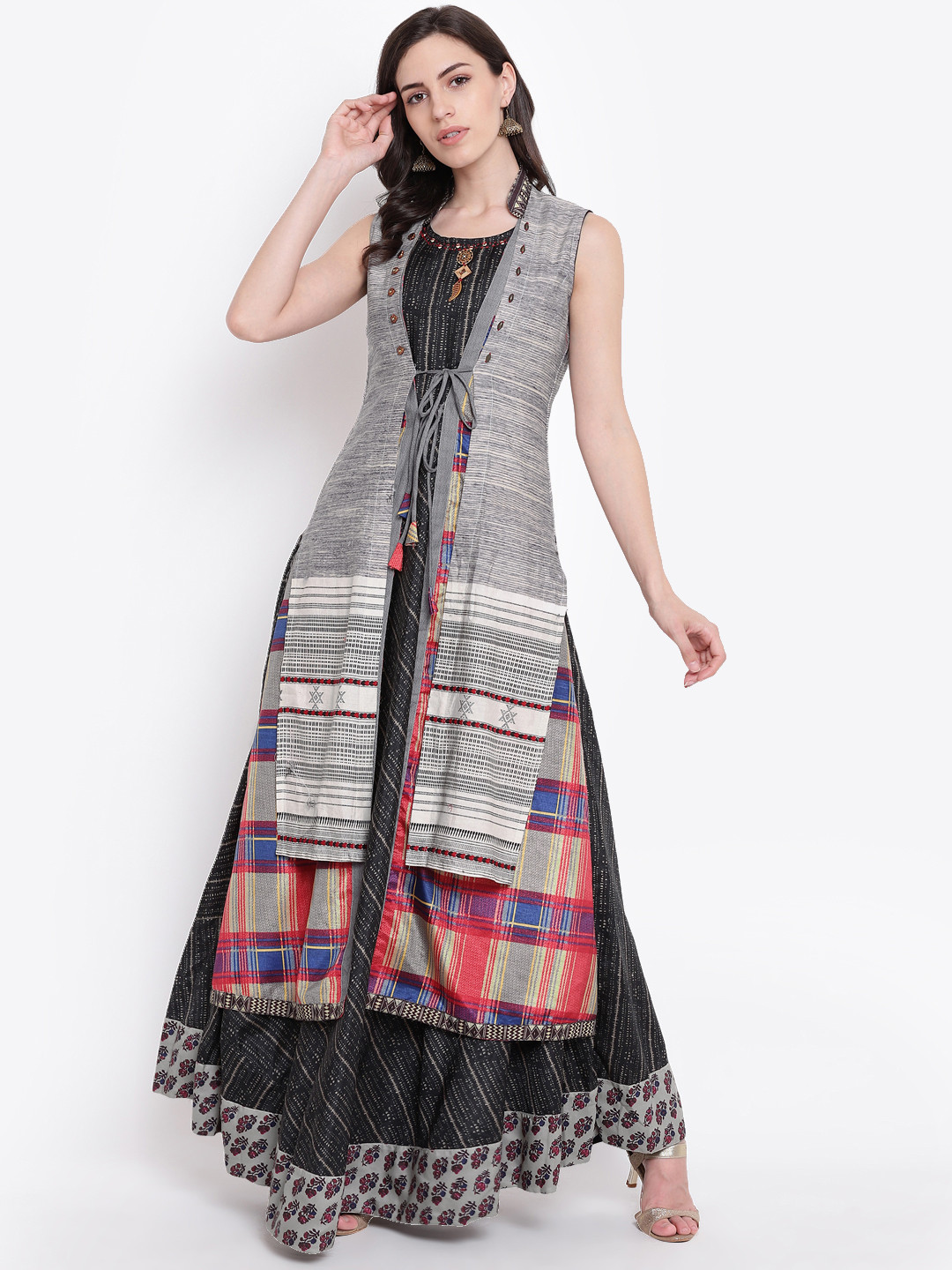 Kvsfab Women Multicoloured Maxi Dress