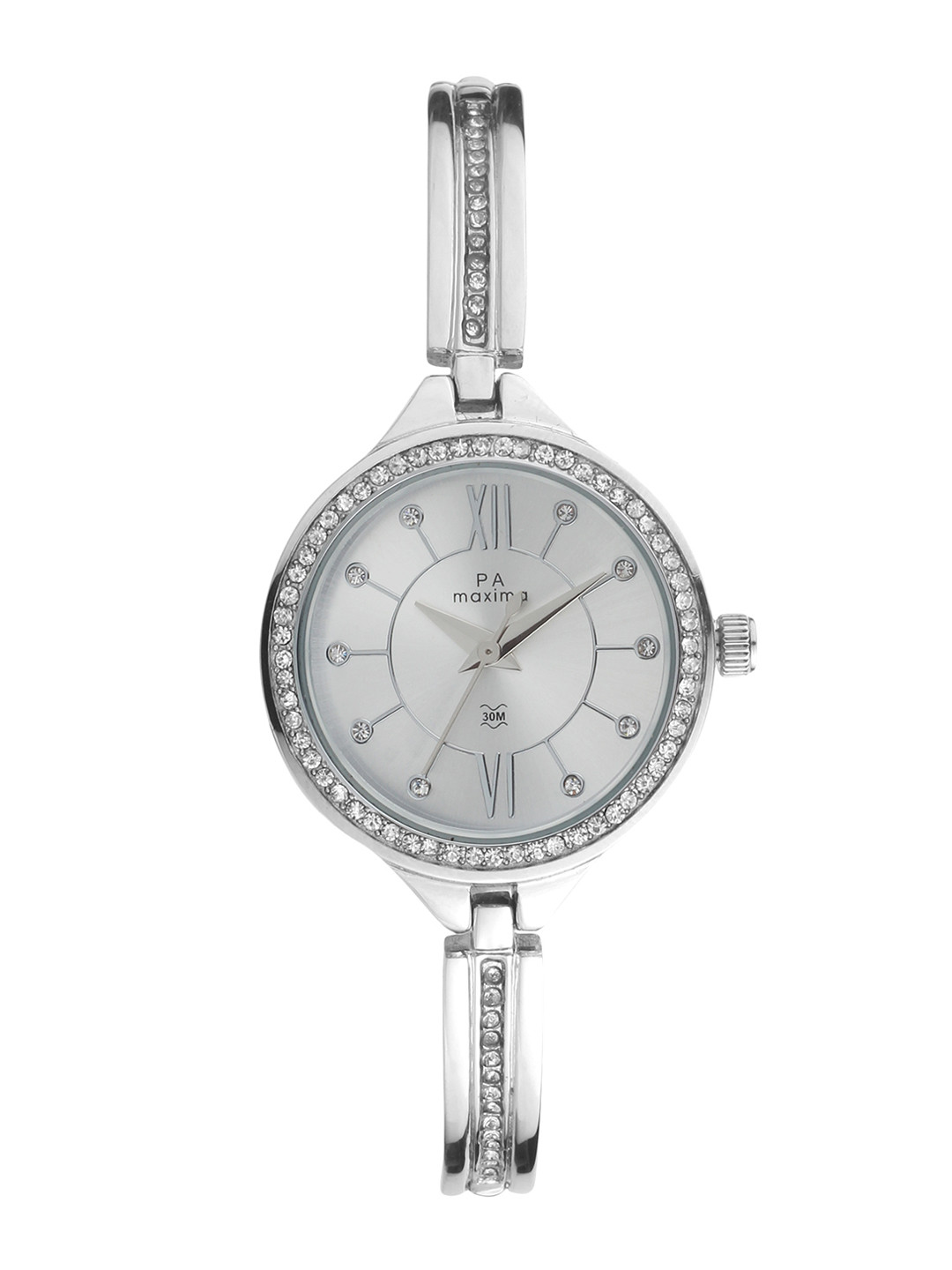 maxima Women Silver-Toned Analogue Watch 52801BMLI