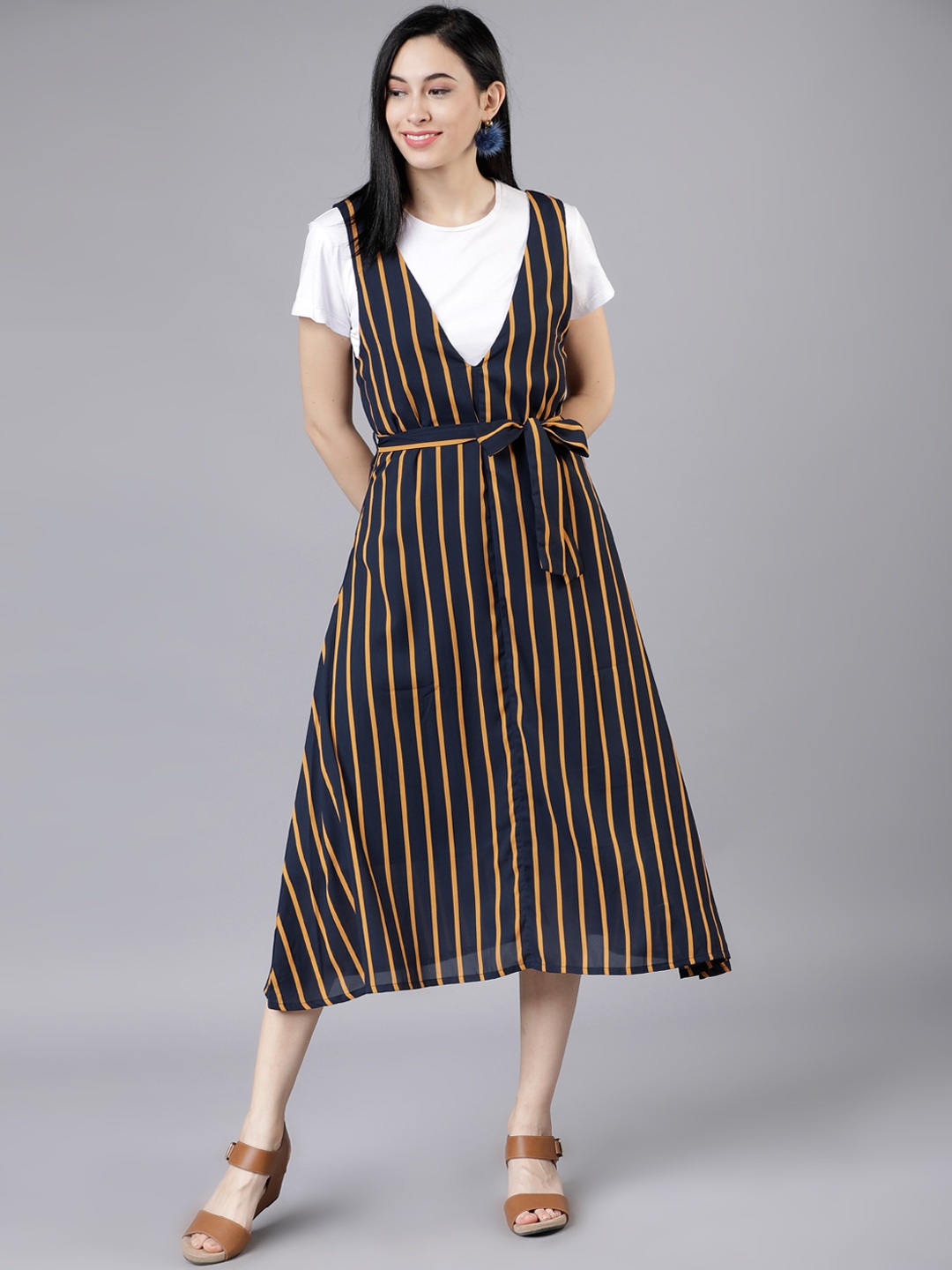 tokyo talkies pinafore dress