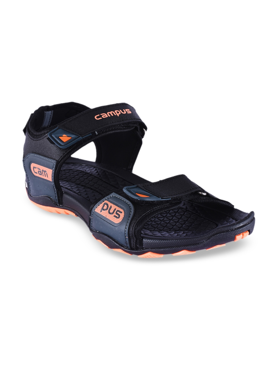 Buy Campus Men SD 010 Black Sports Sandals Sandals for Men