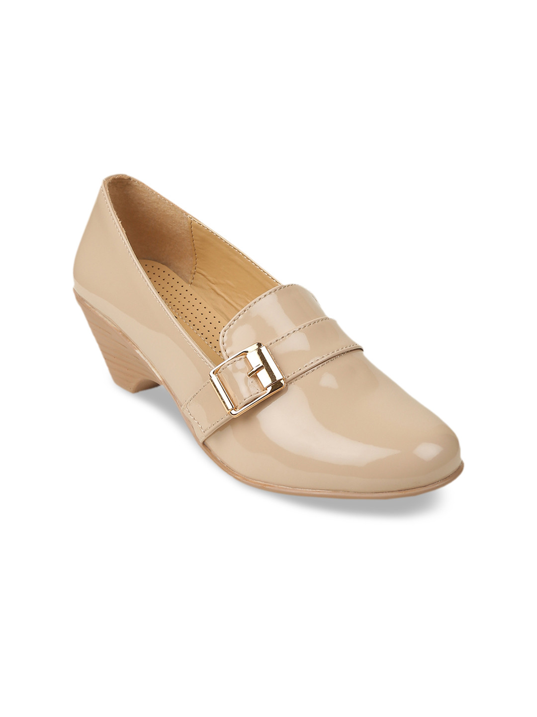 VALIOSAA Women Beige Solid Pumps