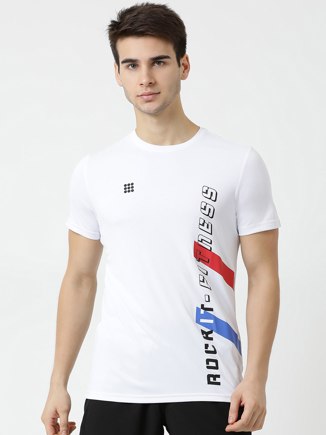 Rock.it Men White Printed Round Neck 