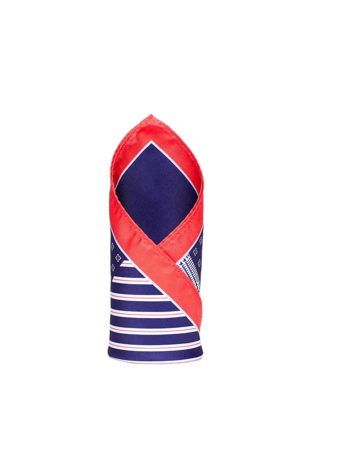 Alvaro Castagnino Blue Printed Pocket Square