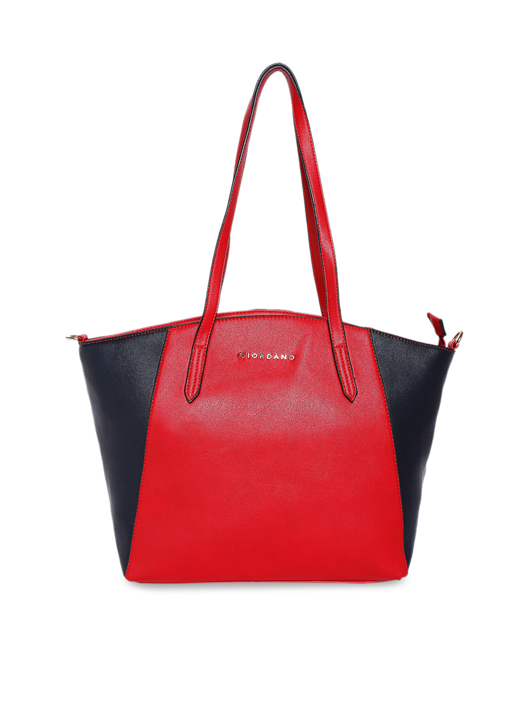 GIORDANO Maroon & Navy Blue Colourblocked Shoulder Bag