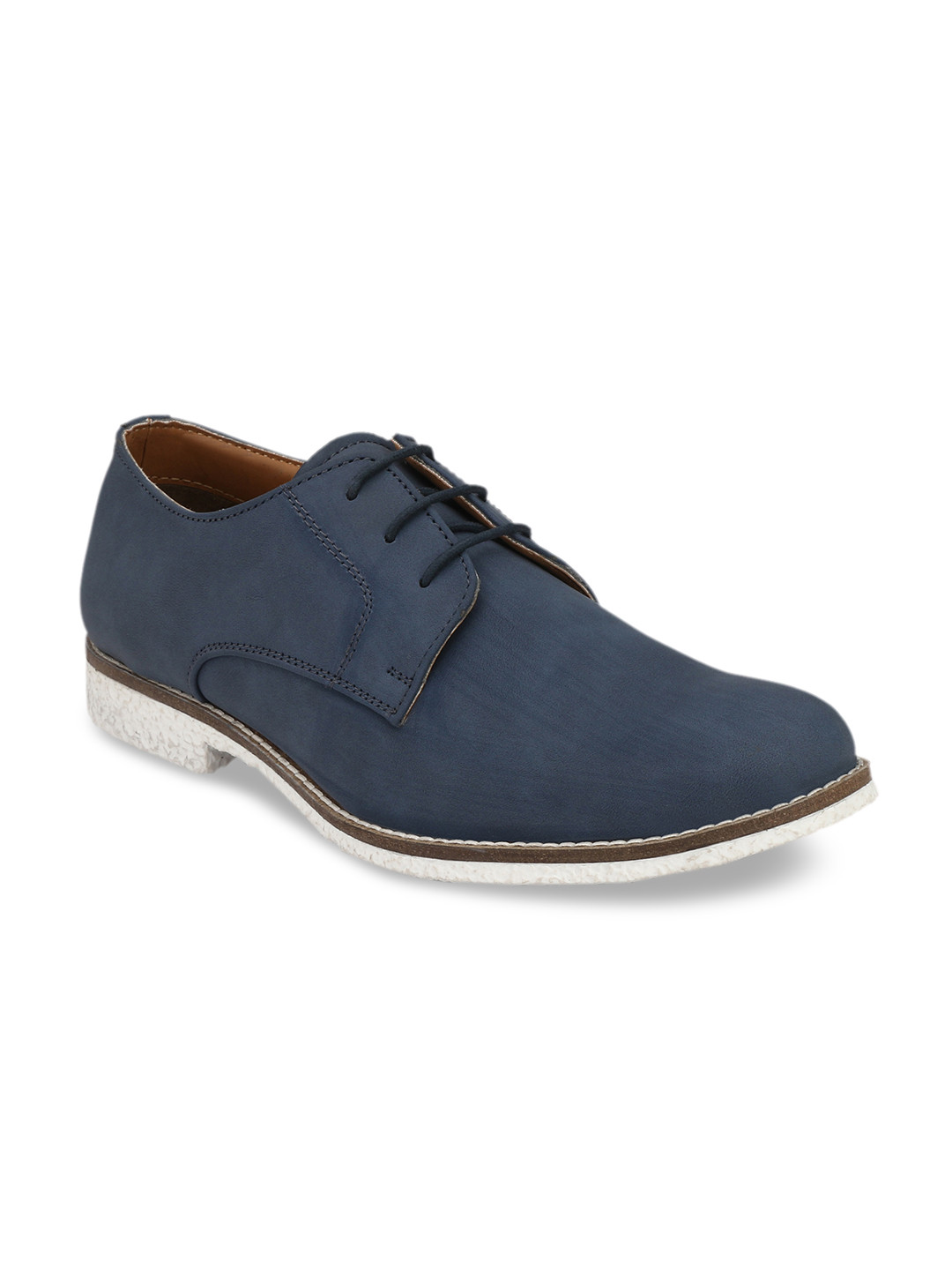Hirels Men Navy Blue Derbys