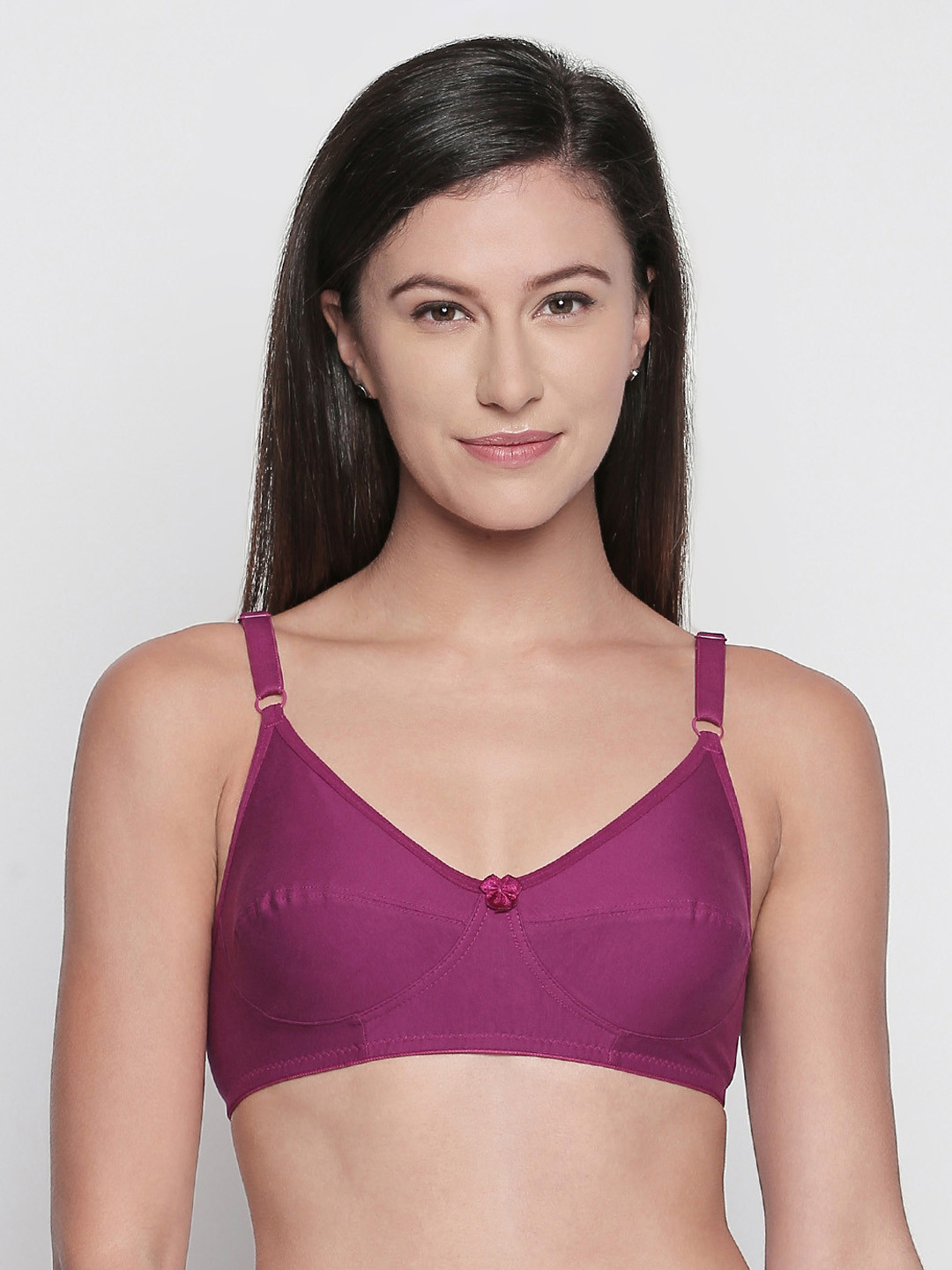 Bodycare Purple Solid Non-Wired Non Padded Everyday Bra E6584WIWIWI