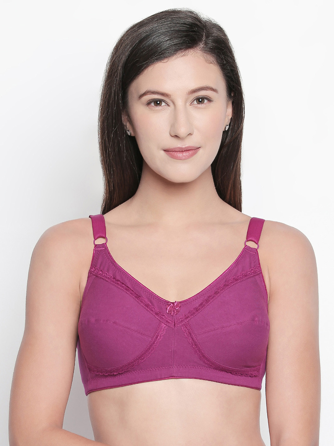 Bodycare Pack Of 2 Solid Non-Wired Non Padded Everyday Bra E5584WIWI