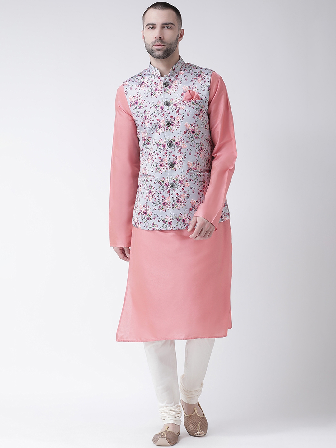Kurta pajama with jacket 2024 myntra