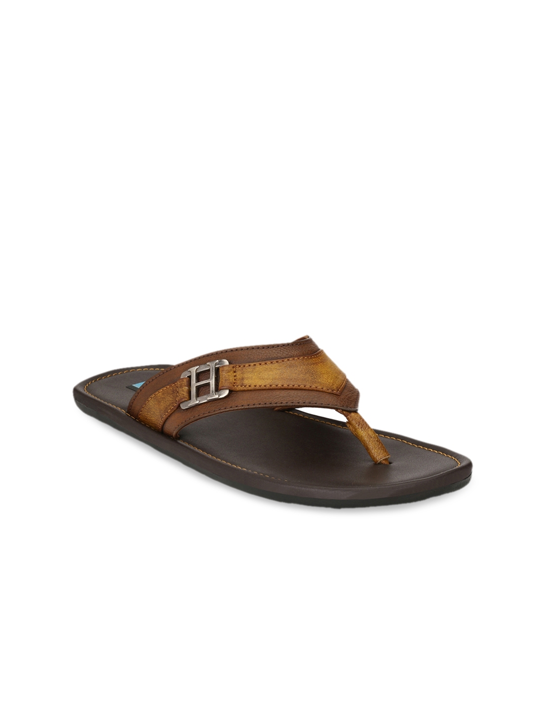 Buy Ferraiolo Men Brown Black Comfort Sandals Sandals for Men