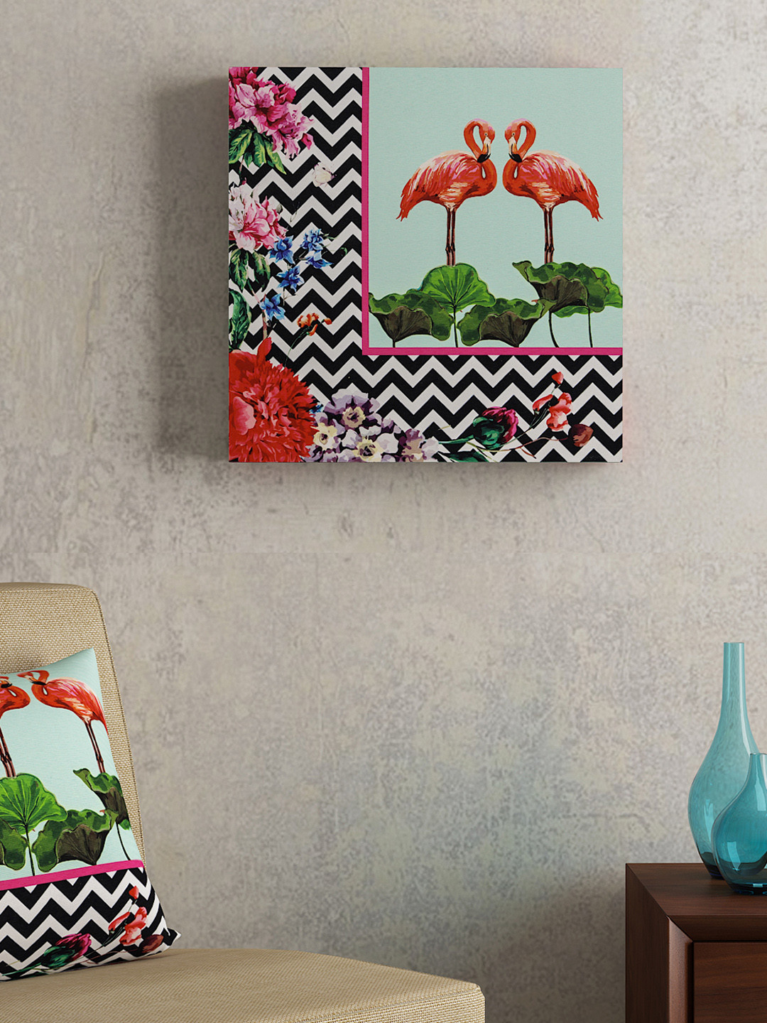 SEJ by Nisha Gupta Multicoloured Framed Wall Painting