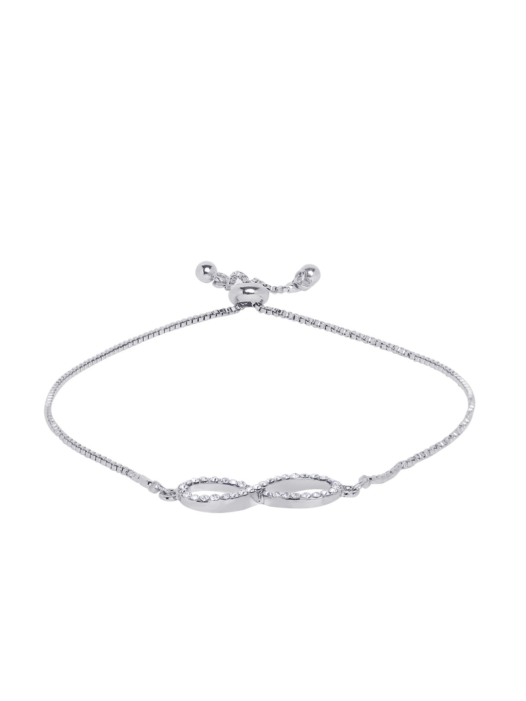 Moon Dust Brass Silver-Plated Link Bracelet