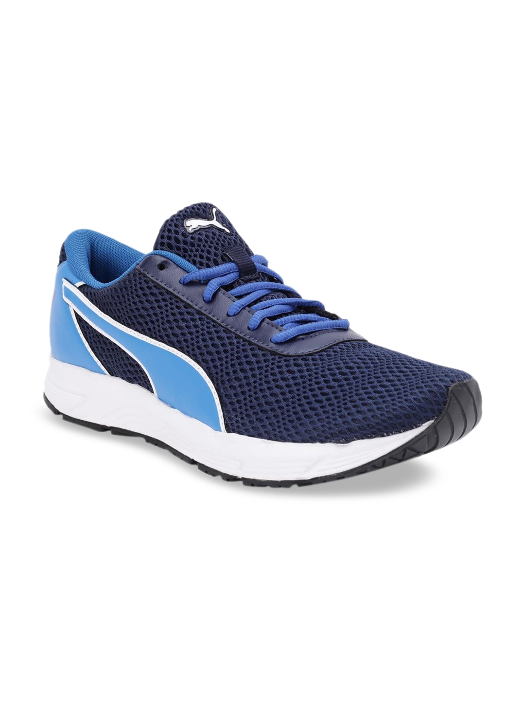 puma navy blue running shoes