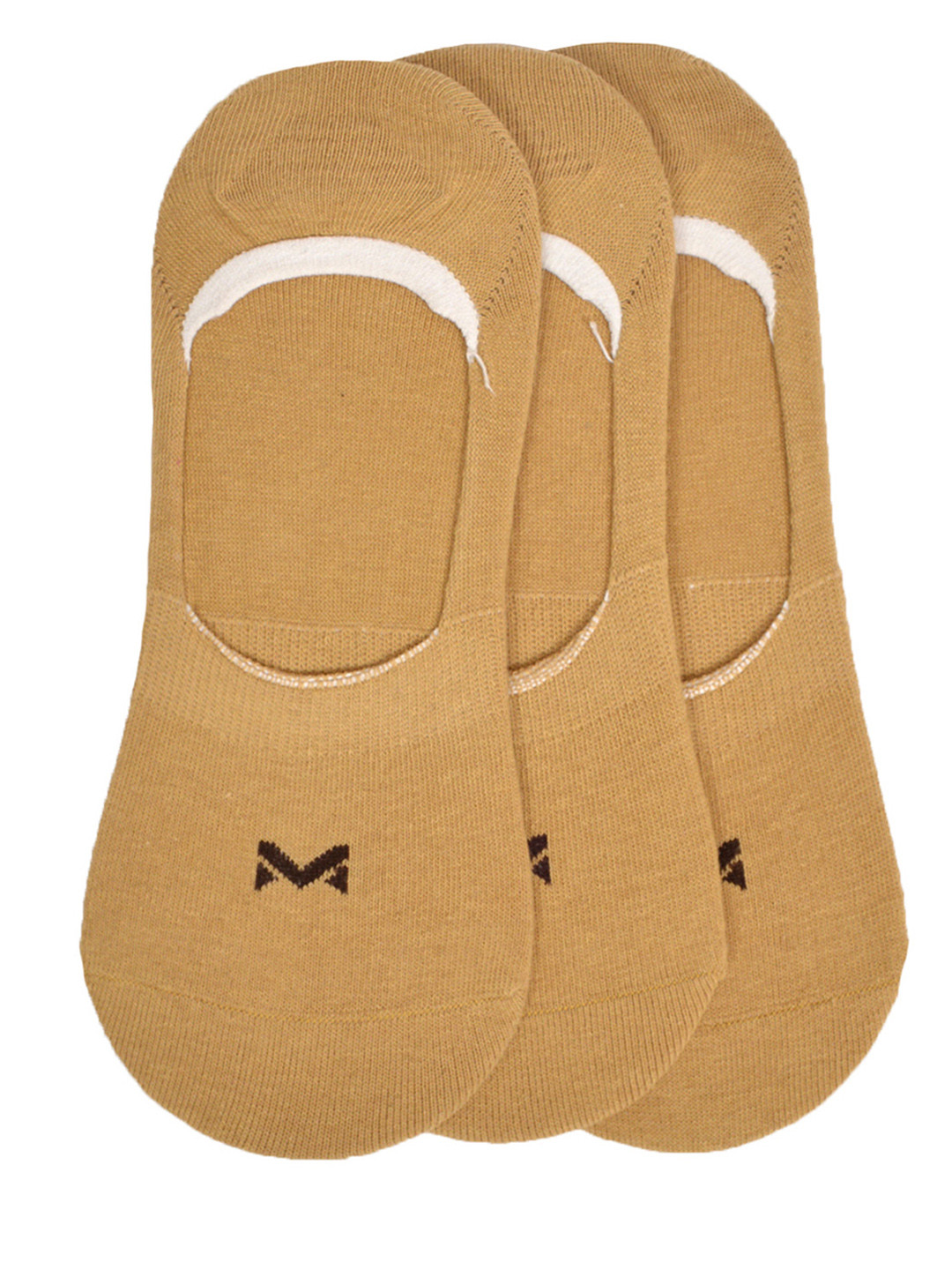 MARC Unisex Pack of 3 Beige Solid Shoe Liners