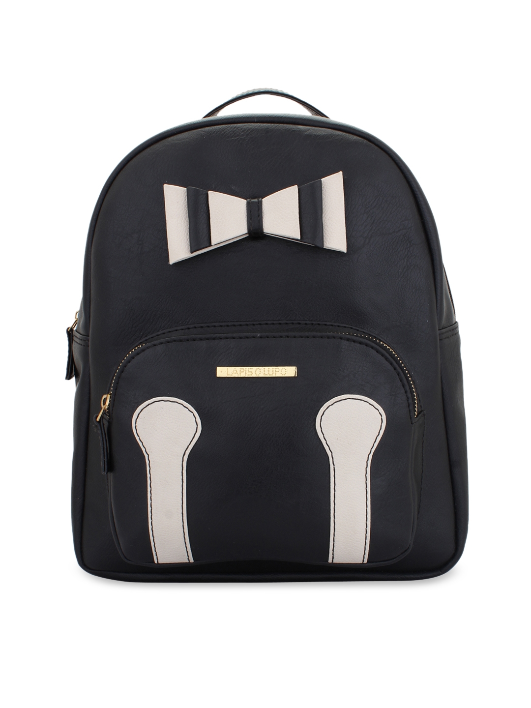Lapis O Lupo Women Black Solid Backpack