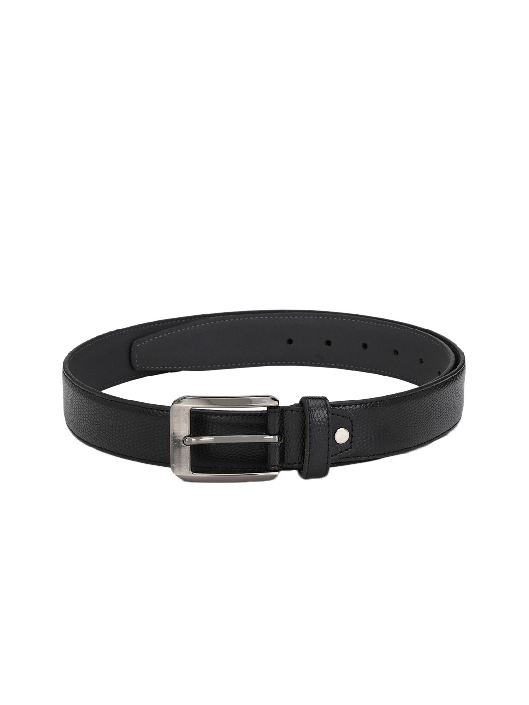 Calvadoss Men Black Textured Belt