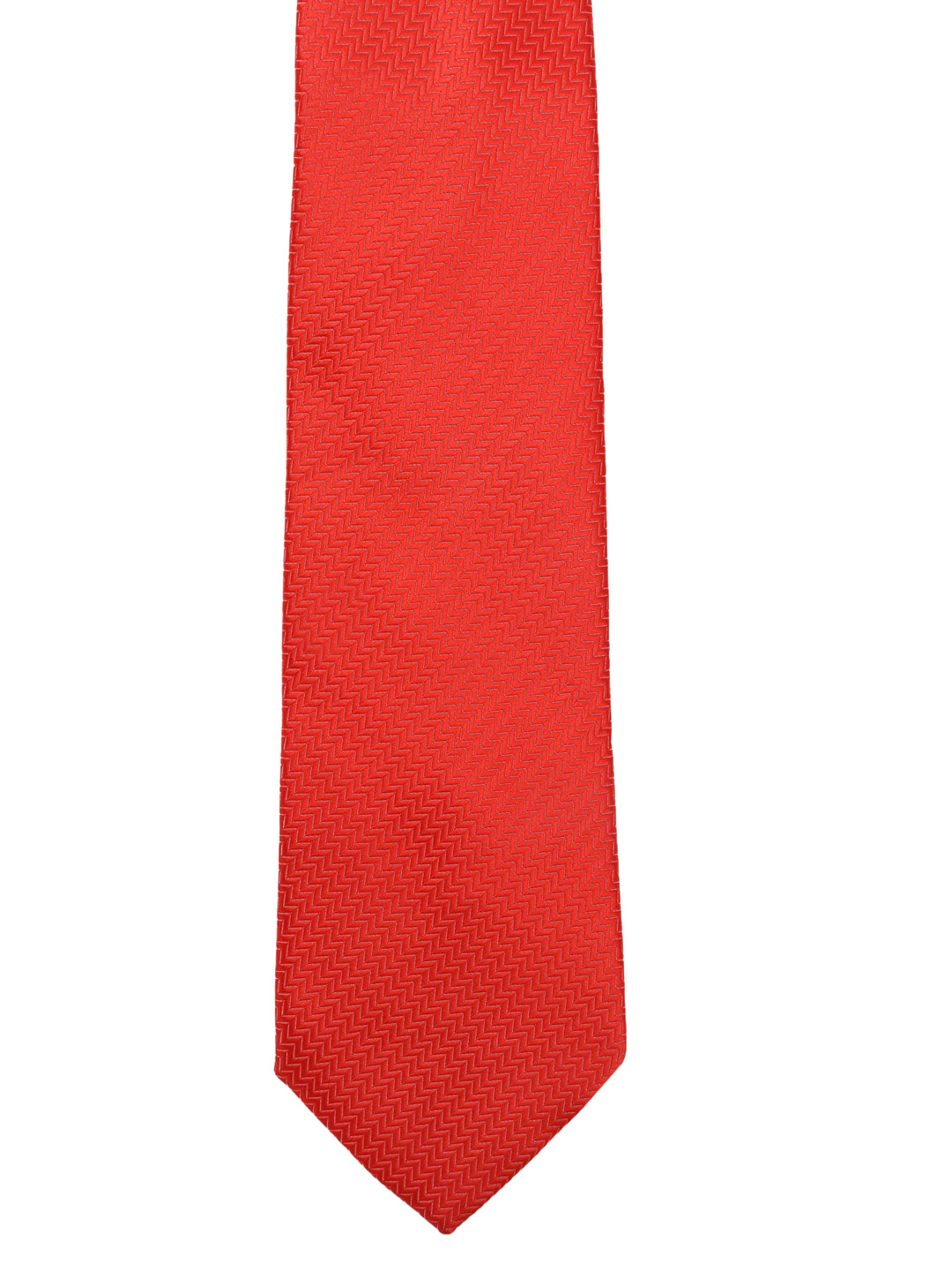 Calvadoss Red Woven Design Broad Tie