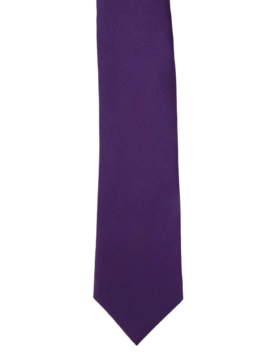 Calvadoss Purple Woven Design Broad Tie