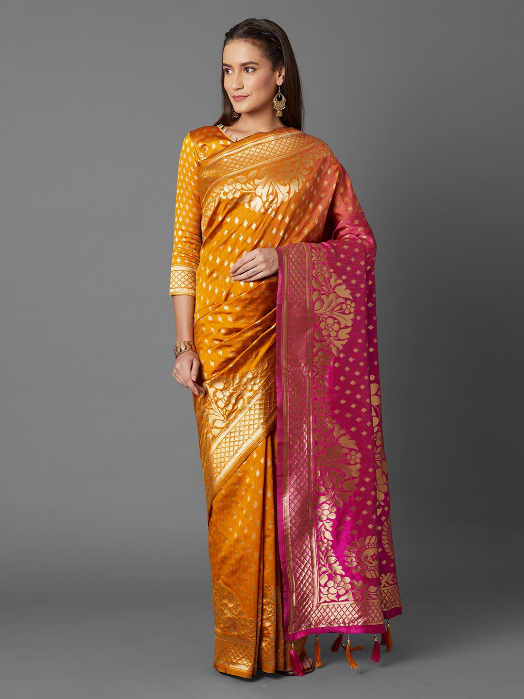 Kanjivaram saree on myntra store