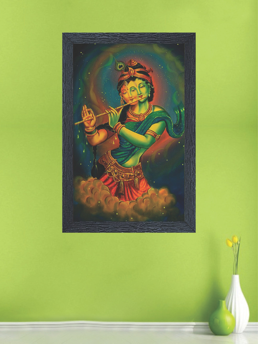 nest ART Multicoloured Synthetic Wood Abstract Wall Art