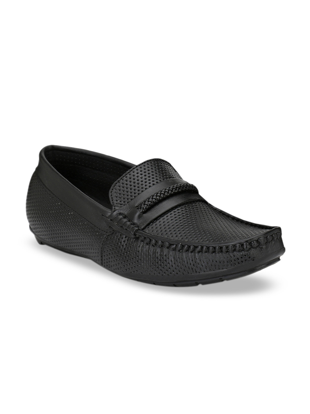 Hirels Men Black Loafers