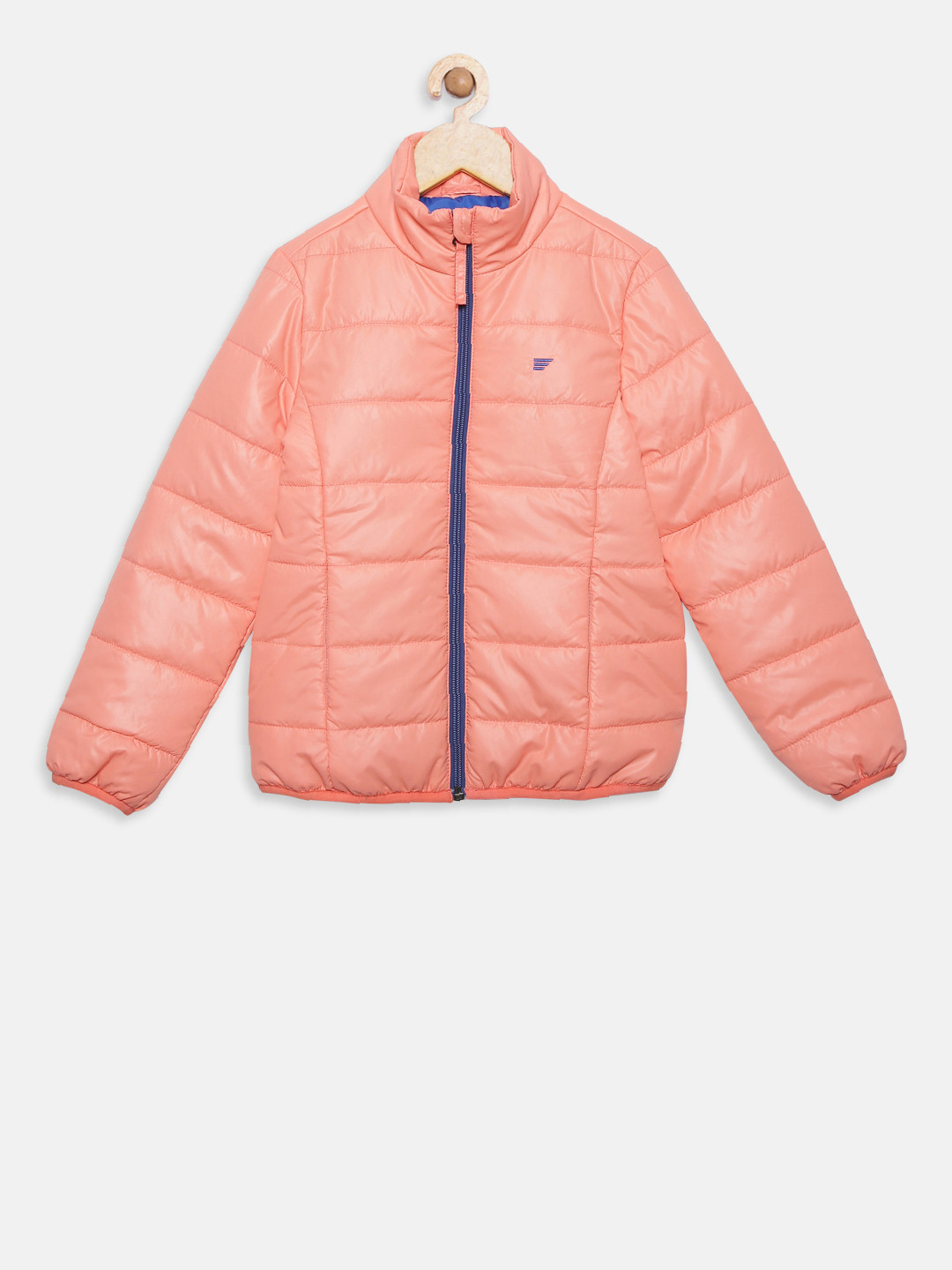 t-base Girls Pink Self Design Lightweight Jacket