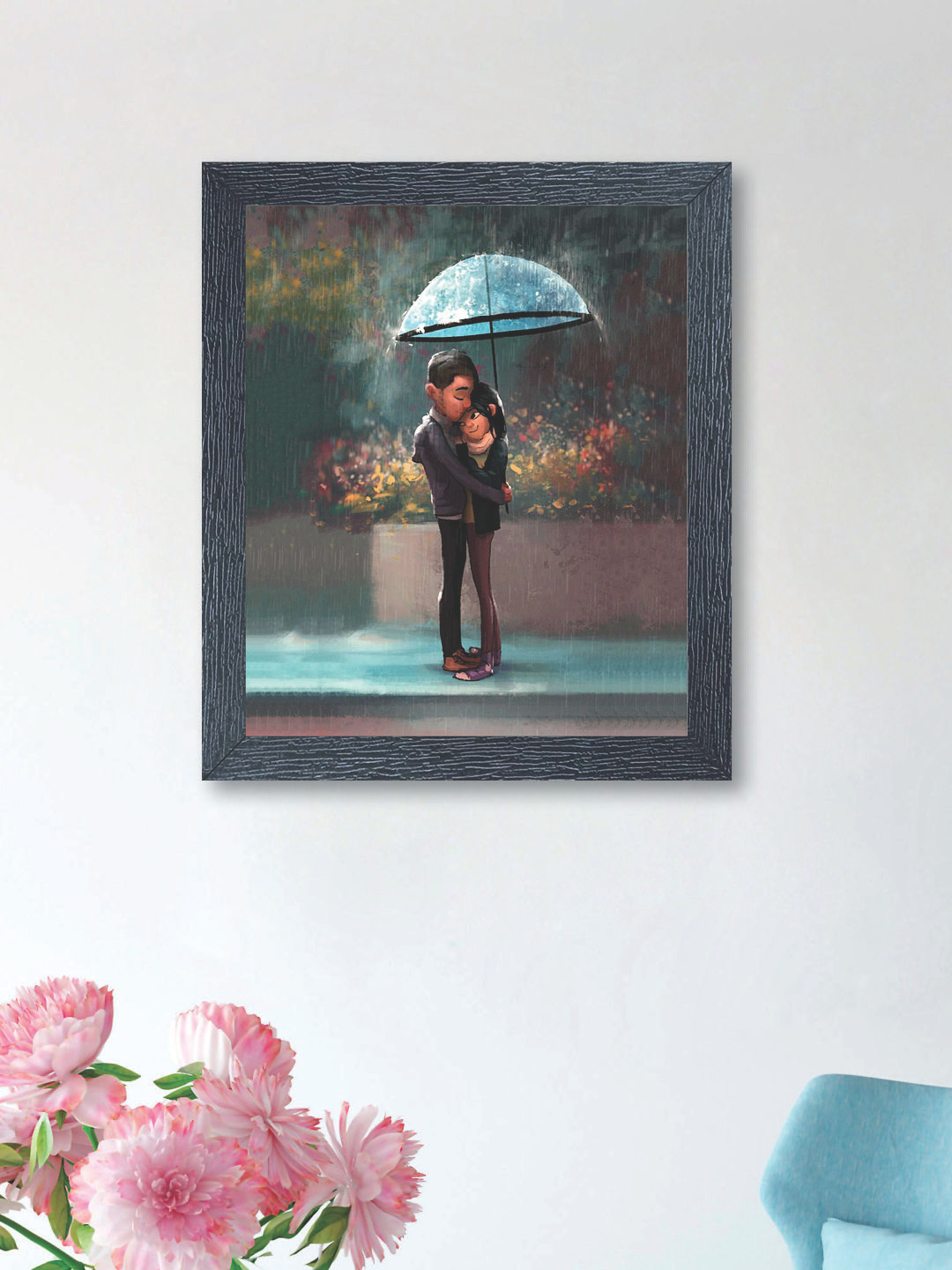 nest Art Multicoloured Synthetic Wood Hand-Painted Wall Art