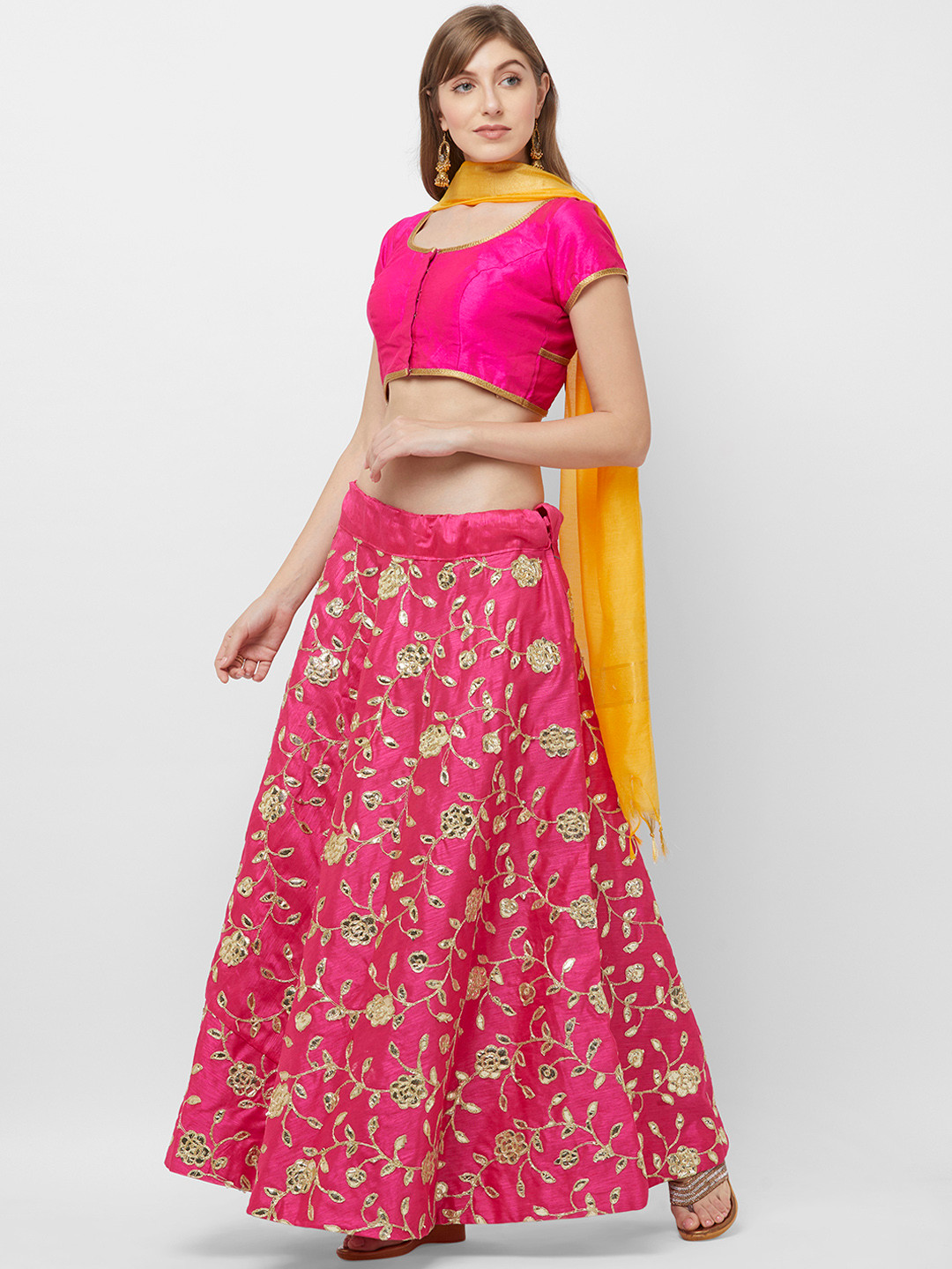 Dupatta Bazaar Women Yellow Solid Dupatta